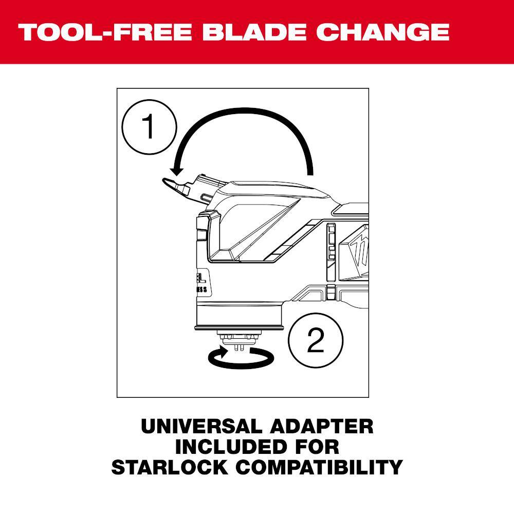 18V Cordless Oscillating Multi-Tool Kit with 5.0Ah Battery, Charger and Tool Bag
