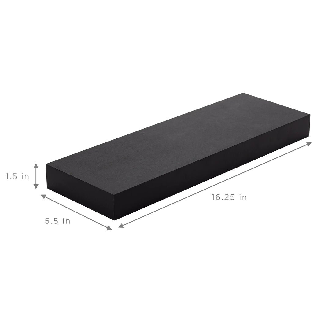 16 Inch Floating Wall Shelves, 3 Pack Farmhouse Hanging Display and Storage Shelves