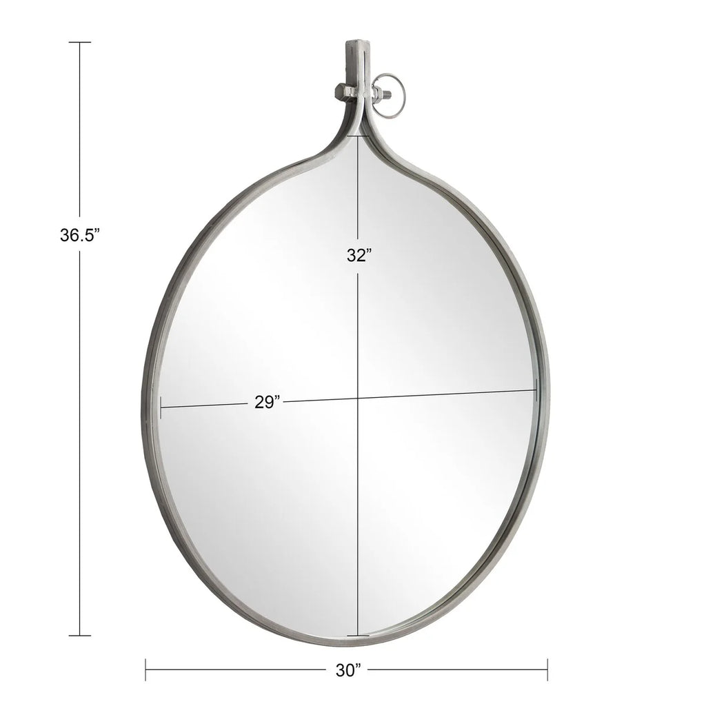 Modern Round Wall Mirror, Decorative Circular Accent Mirror for Living Room, Bedroom and Entryway