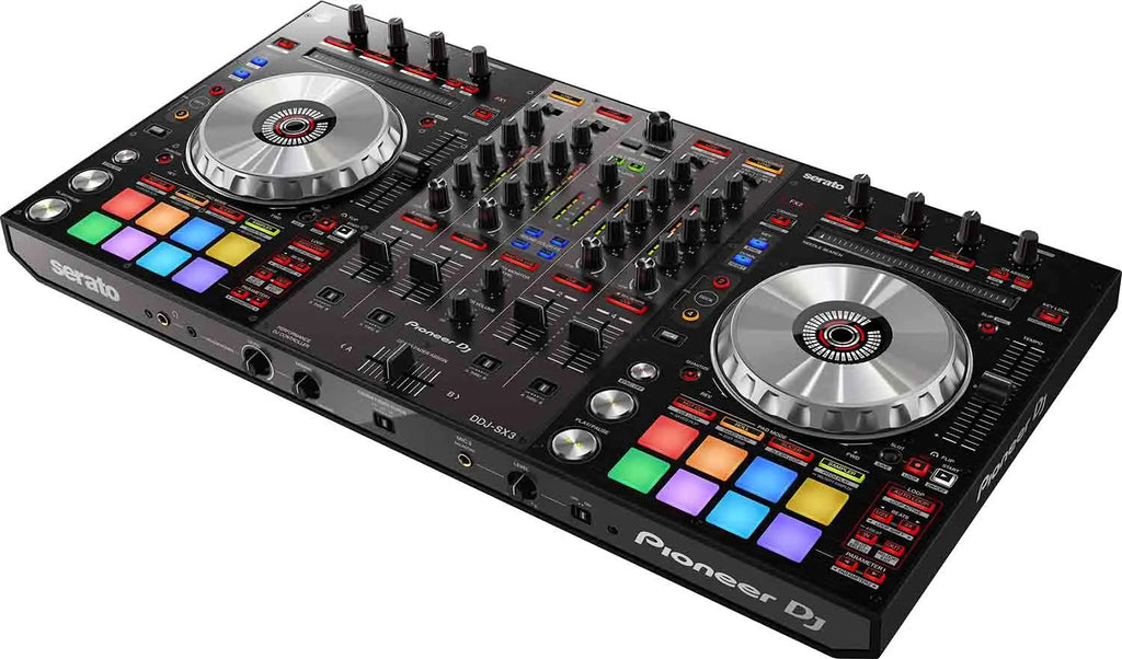4-Channel Professional DJ Controller with Performance Pads and Dual Jog Wheels
