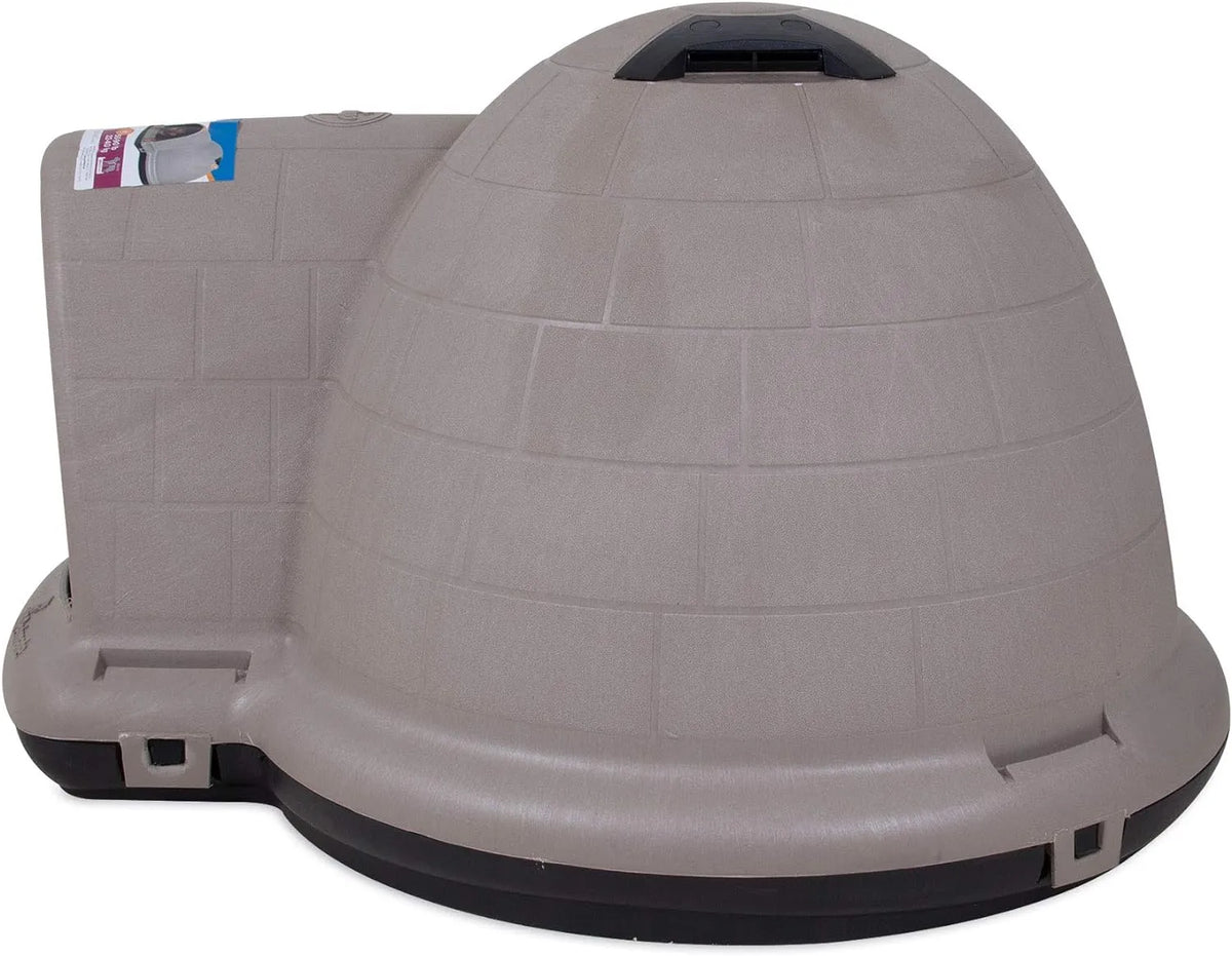 XL Igloo Dog House for 90–125 Lb. Dogs, All-Weather Pet Shelter, Made in USA