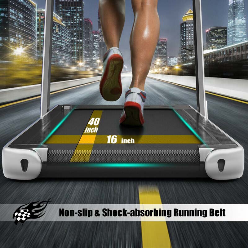 2-in-1 Folding Electric Treadmill, 2.25 HP, Under-Desk, with Dual Display and Smart App Control