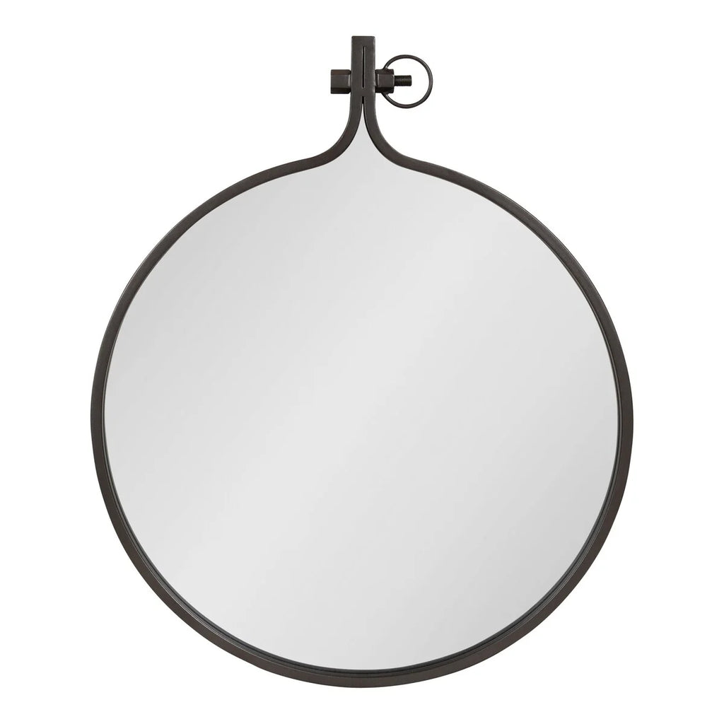 Modern Round Wall Mirror, Decorative Circular Accent Mirror for Living Room, Bedroom and Entryway