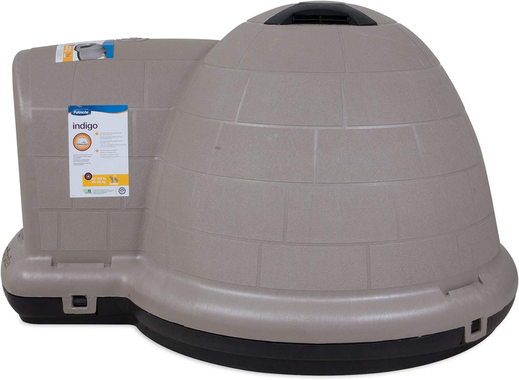 XL Igloo Dog House for Dogs 90-125 Lbs., All-Weather Pet Shelter, Made in USA