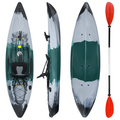 9.7FT Sit-on-Top Fishing Kayak – One Person Recreational Touring Kayak