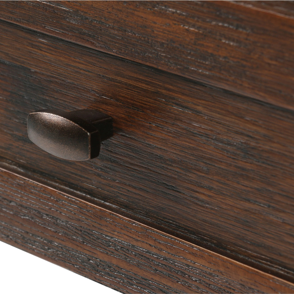 20 Inch Wide Solid Wood Rectangle End Table, Transitional Side Table