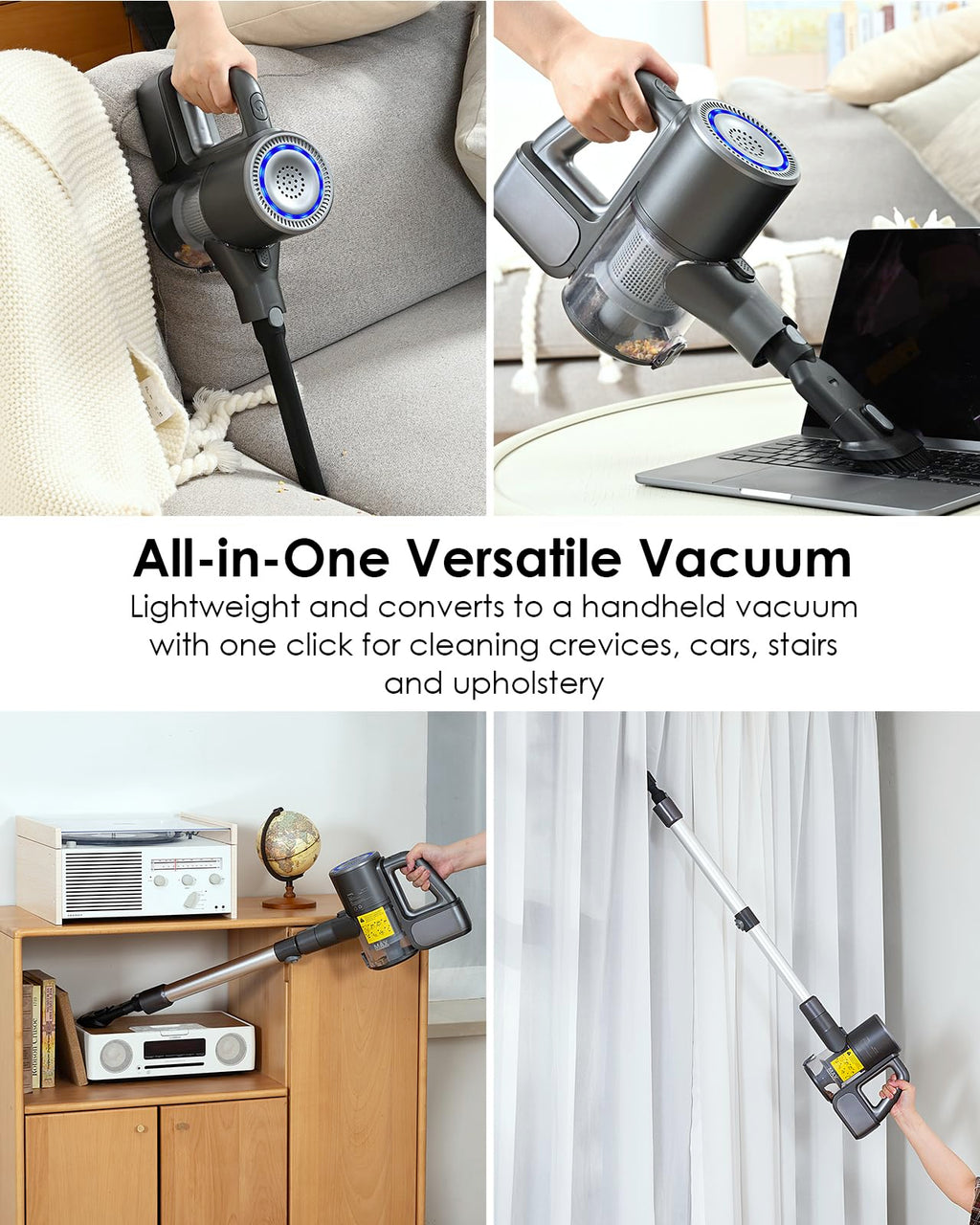Cordless 2-in-1 Vacuum Cleaner and Mop Combo