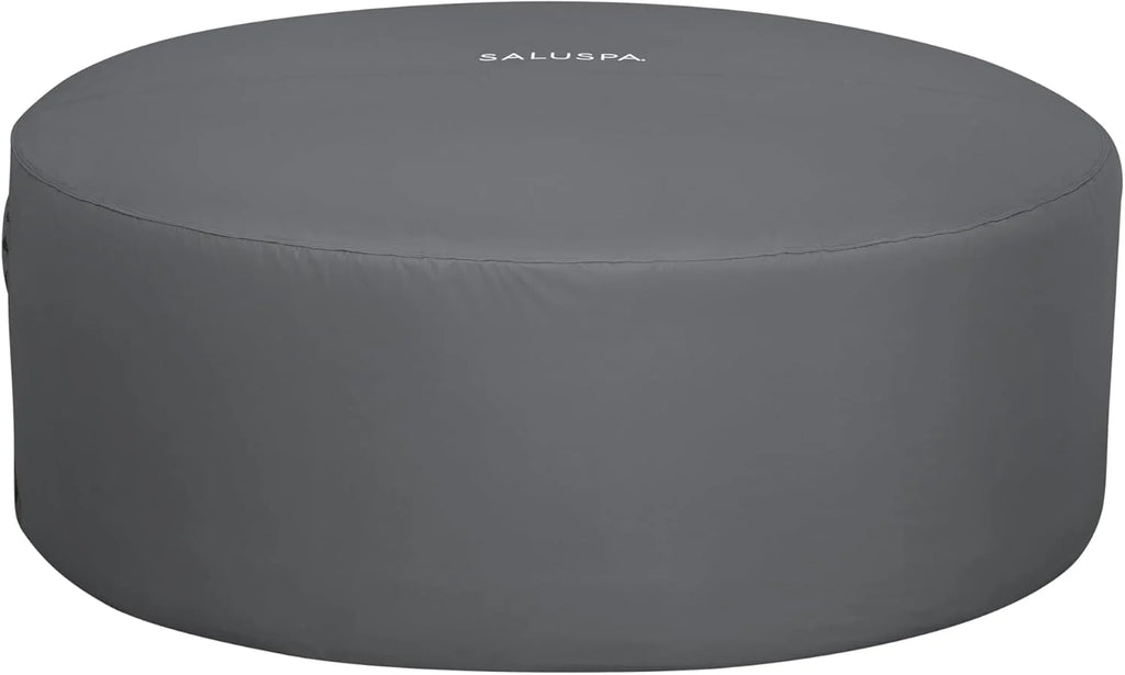 71 x 26-Inch Inflatable Hot Tub Spa for 2-4 Persons, Portable, with 2 Covers, Black