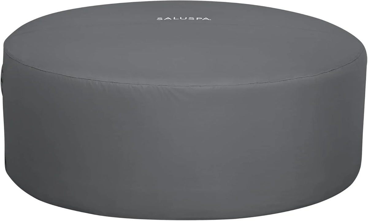 71 x 26-Inch Inflatable Hot Tub Spa for 2-4 Persons, Portable, with 2 Covers, Black