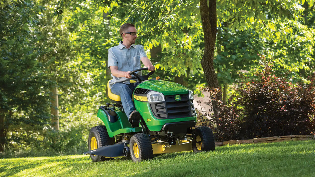 42-Inch 17.5 HP Gas Riding Lawn Mower with Hydrostatic Drive