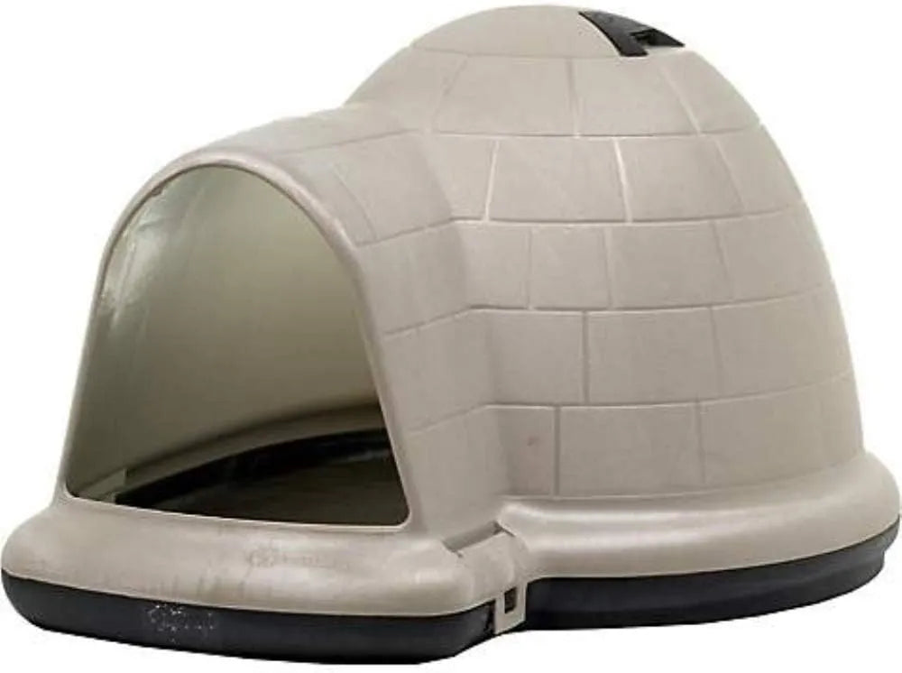 XL Igloo Dog House for 90–125 Lb. Dogs, All-Weather Pet Shelter, Made in USA