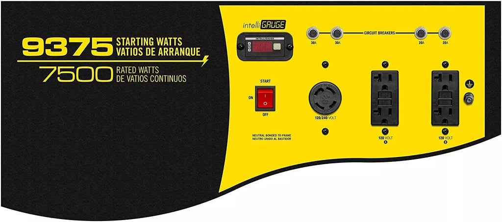9,375-Watt Portable Gas-Powered Generator with Remote Start, RV-Ready