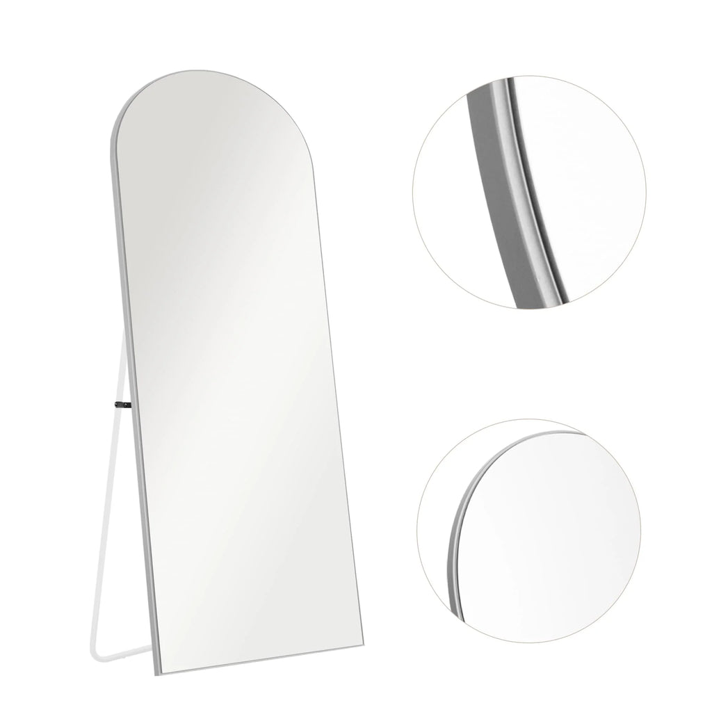 Arched Full Length Floor Mirror, Large Full Body Standing and Wall Mounted Mirror for Bedroom, Living Room and Home Decor